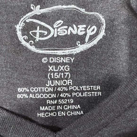 Disney  Pocahontas Gray Size Junior XL Graphic V Neck Tee - Picture 4 of 8